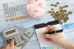 30 Effective Ways To Trim Expenses On A Low Income